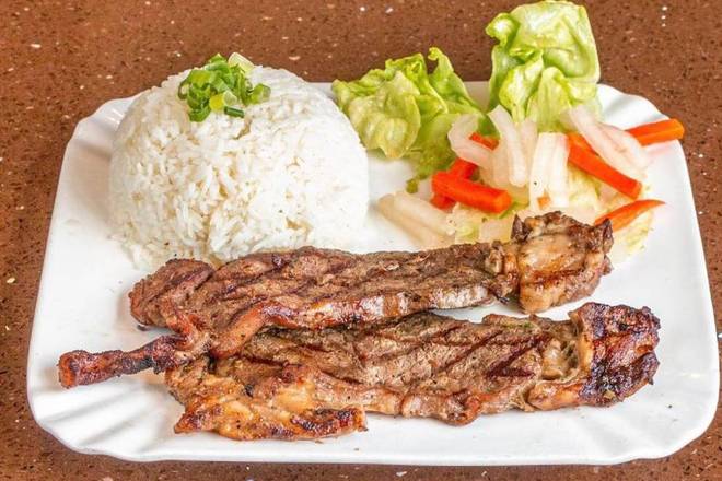 406 - BBQ Beef（香茅牛扒饭）